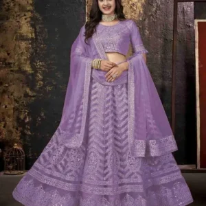 Kids girl Embroidery Work Semi Stitched Lehenga choli